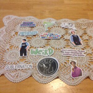 Gublernation sticker set, cellphone stickers, hydroflask stickers